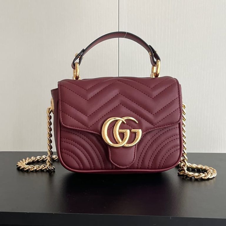 GUCCI High Quality Women Flap Shoulder Handbag Golden Logo Logo Decoration-4