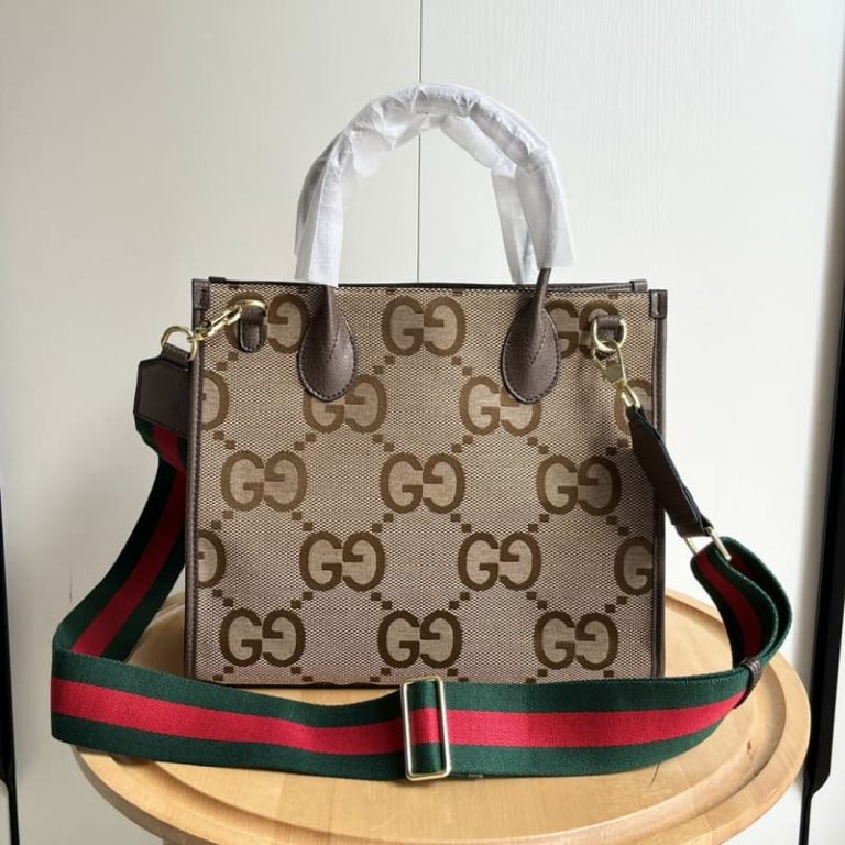 GUCCI High Quality Women Handbag Shoulder Bag Letters Embroidery Red and Green Webbing Belt Adjustable Length-9