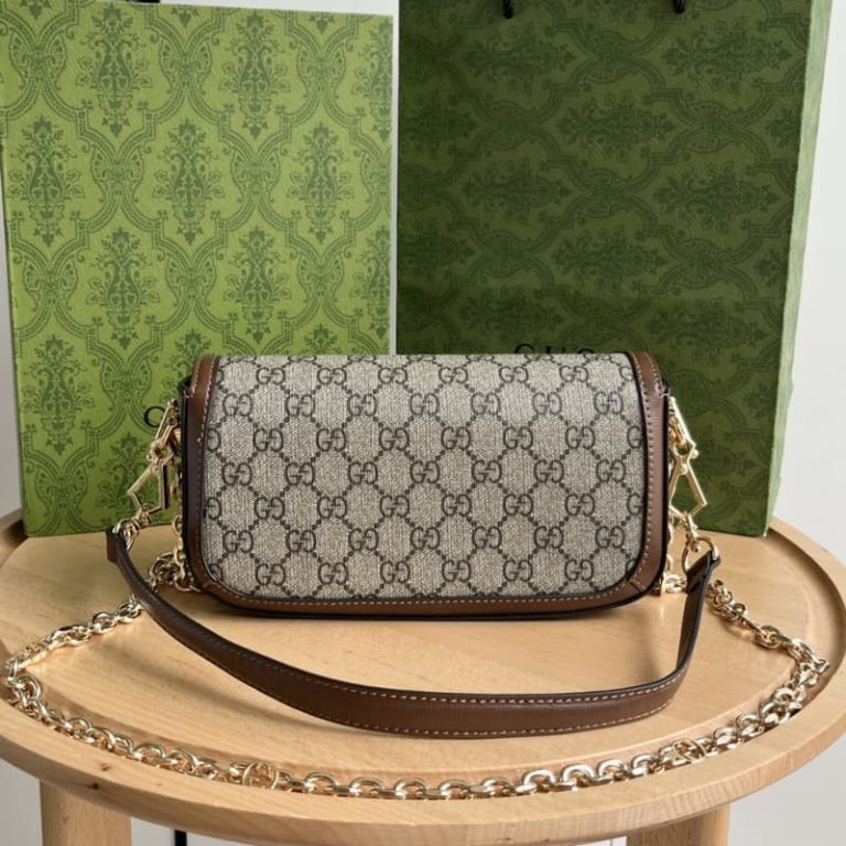 GUCCI High Quality Women Shoulder Bag Handbag Flap Bag Surface GG Pattern and Gold Logo Accessories Design-13
