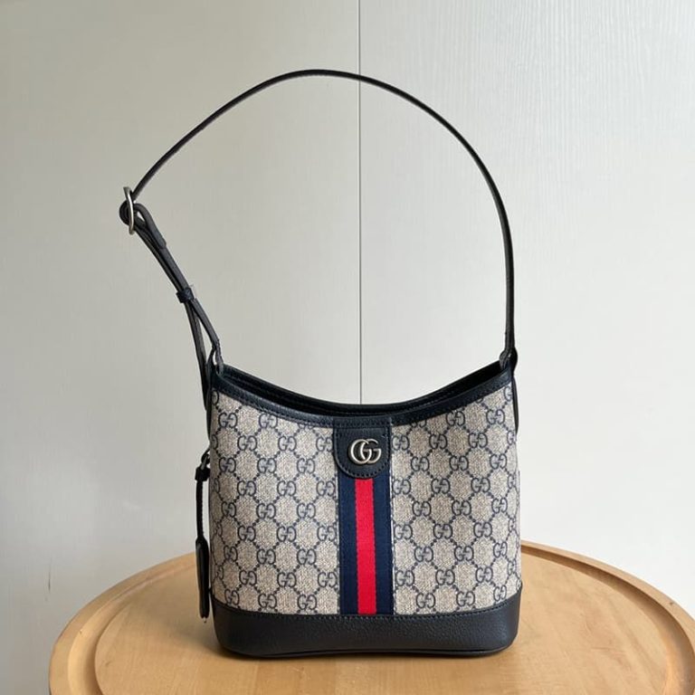 GUCCI High quality women handbag shoulder bag Canvas letter embroidery surface Front with double G logo-1
