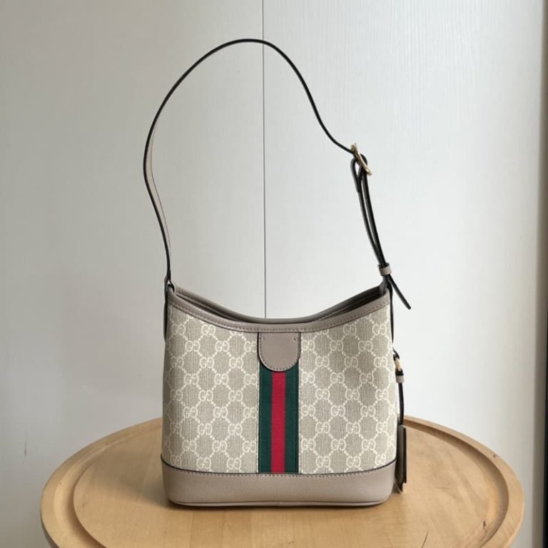 GUCCI High quality women handbag shoulder bag Canvas letter embroidery surface Front with double G logo-4