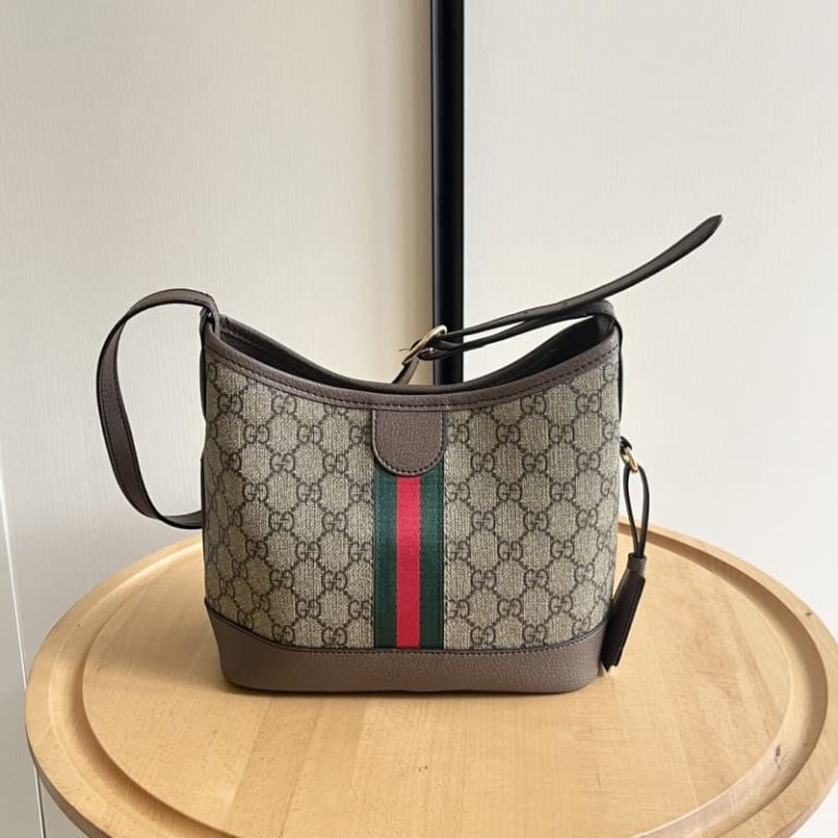 GUCCI High quality women handbag shoulder bag Canvas letter embroidery surface Front with double G logo-6