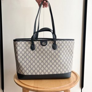 GUCCI High quality women handbags Men shoulder bags Letters embroidered surface Double G logo on the front 38.5*28.5*15CM LB384
