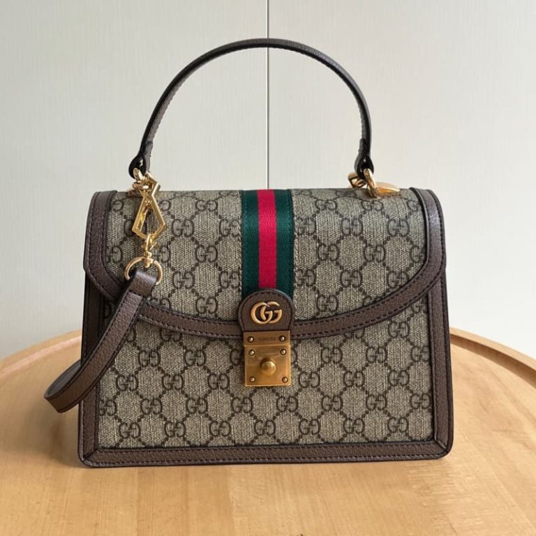 GUCCI High quality women shoulder bag Tote bag Flap design Double G modeling accessories-11