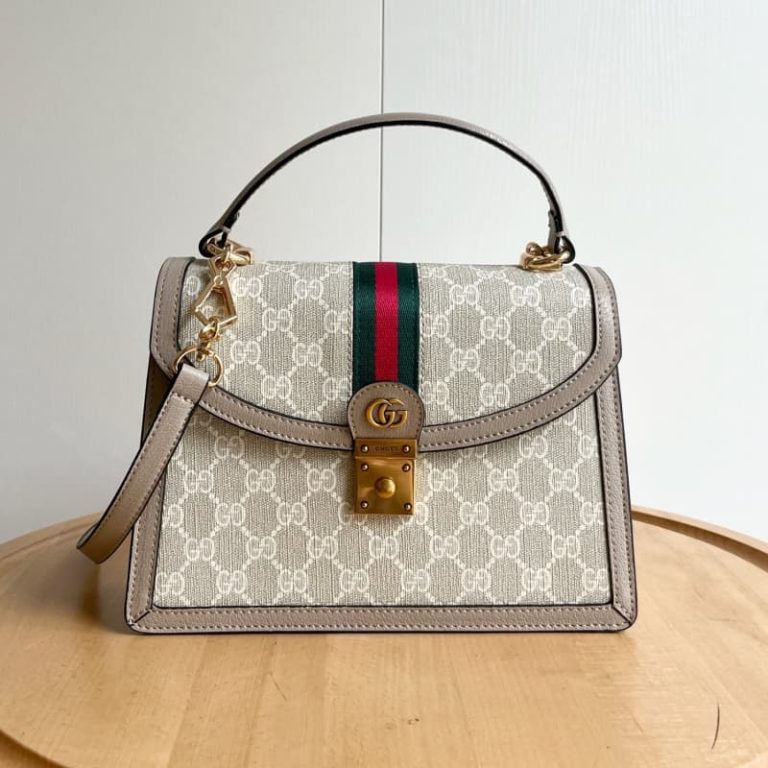 GUCCI High quality women shoulder bag Tote bag Flap design Double G modeling accessories-3