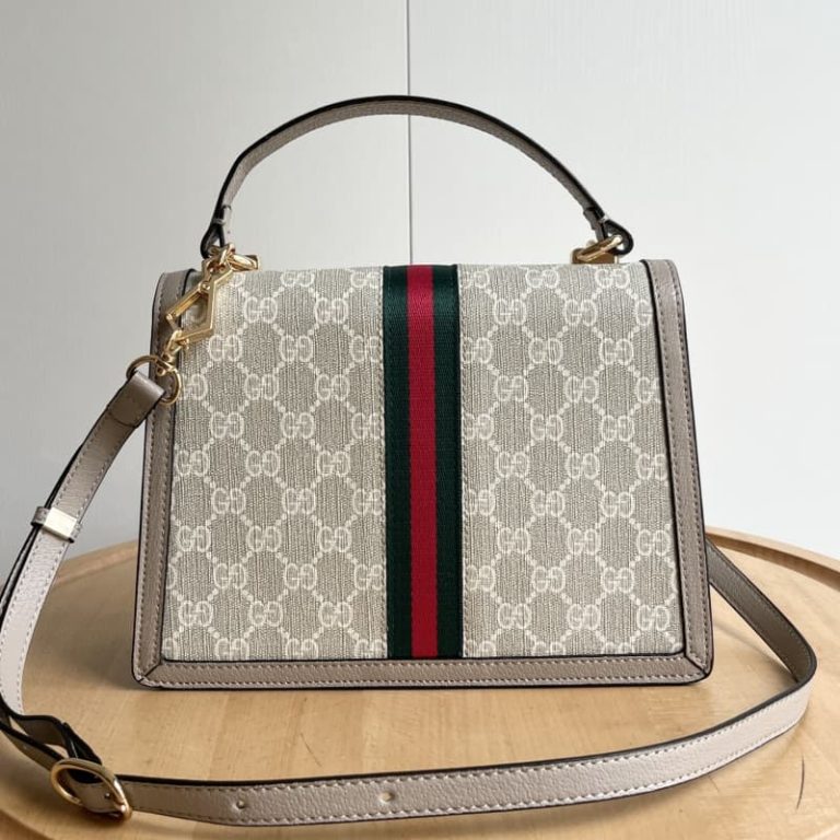 GUCCI High quality women shoulder bag Tote bag Flap design Double G modeling accessories-4