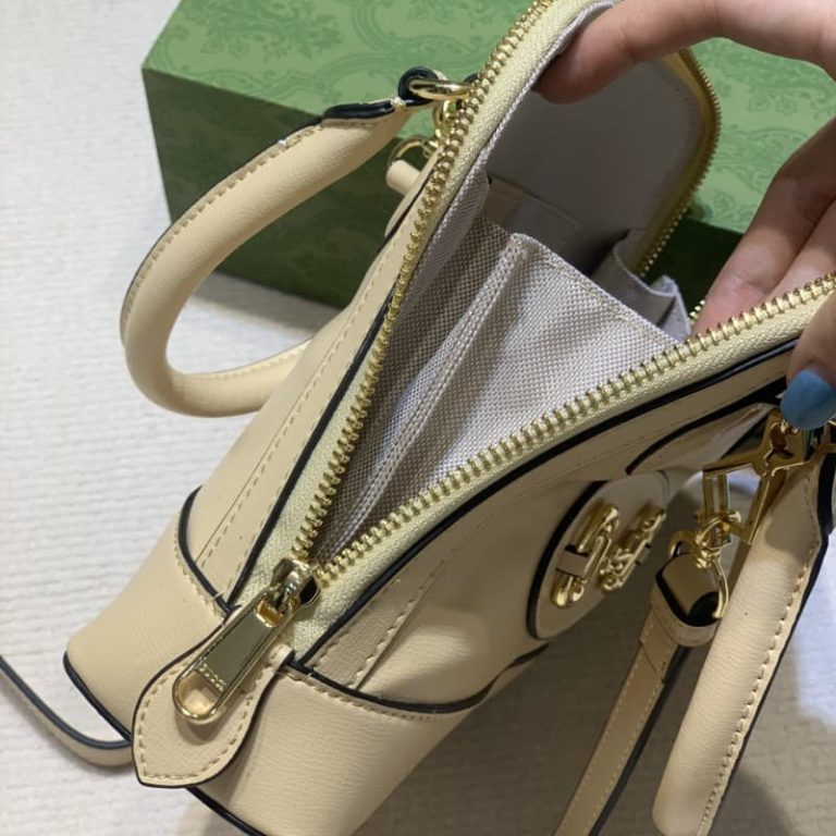 GUCCI Women fan shell you shell bag shoulder bag handbag iconic pattern front decorated with double Glogo label-11