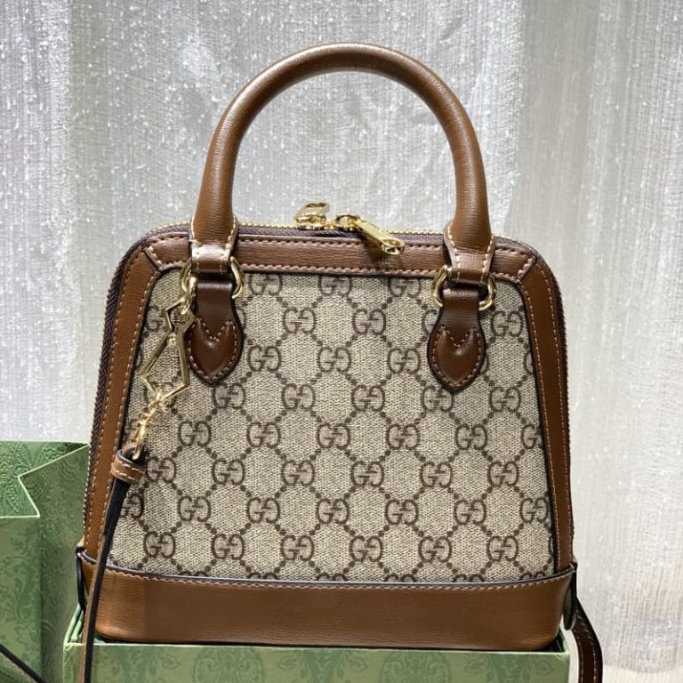 GUCCI Women fan shell you shell bag shoulder bag handbag iconic pattern front decorated with double Glogo label-6