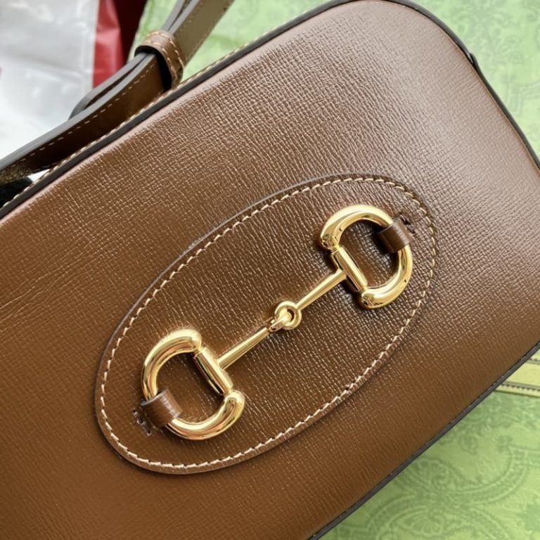 GUCCI best quality Women small shoulder bag Gold tone hardware Cotton and linen blend lining Horsebit buckle-10