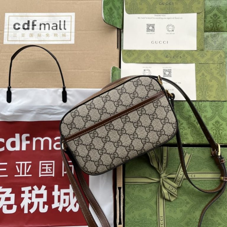 GUCCI best quality Women small shoulder bag Gold tone hardware Cotton and linen blend lining Horsebit buckle-8