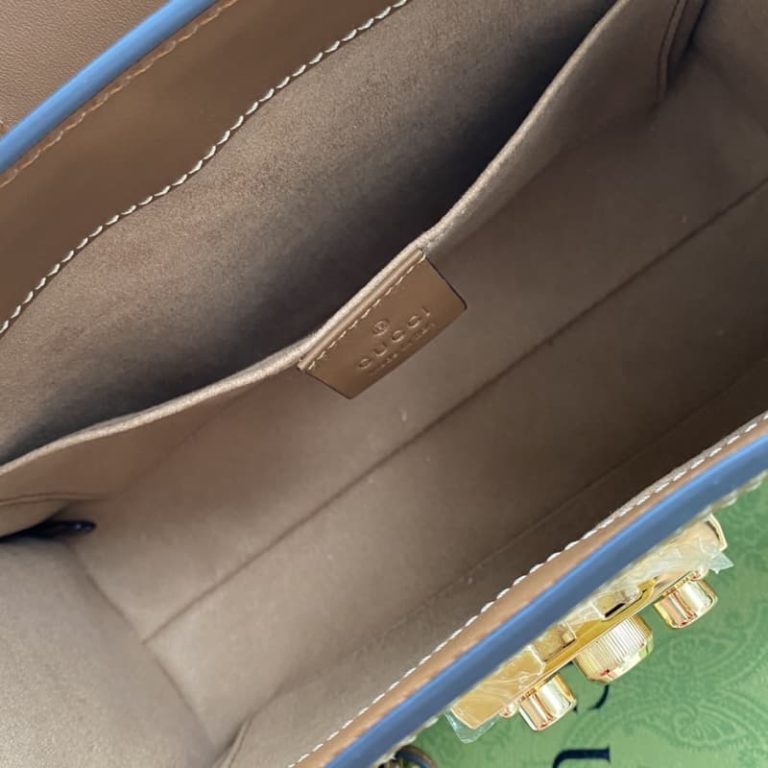 GUCCI best quality mini women shoulder bag Tote bag with signature embellishment on front-11