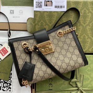 GUCCI best quality women shoulder bag Tote bag with signature embellishment on front 26*18*10CM LB458（1）