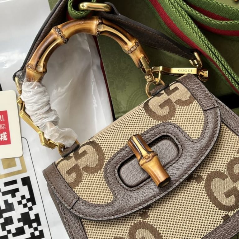 GUCCI best quality women bamboo bag crossbody bag handbag bamboo flap opening design-6