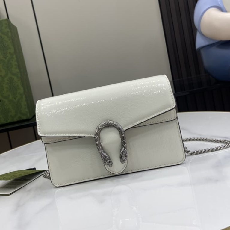 GUCCI best quality women handbag shoulder bag light gold tone signature tiger head accessory-1