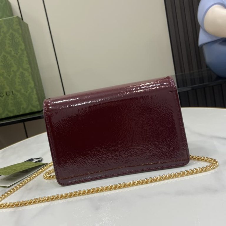 GUCCI best quality women handbag shoulder bag light gold tone signature tiger head accessory-6
