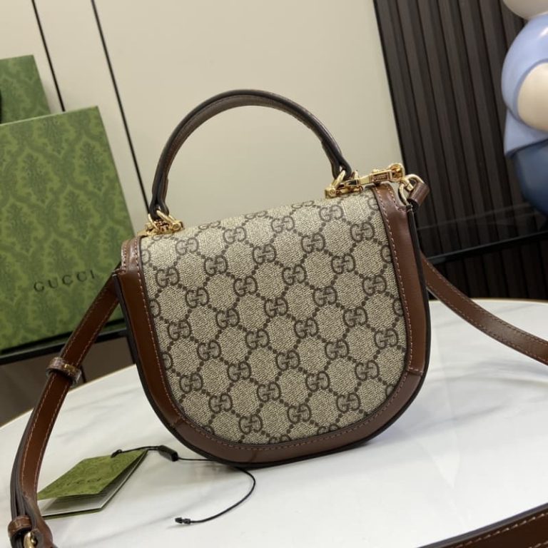 GUCCI best quality women mini handbag shoulder bag Flap closure and detachable shoulder design-8