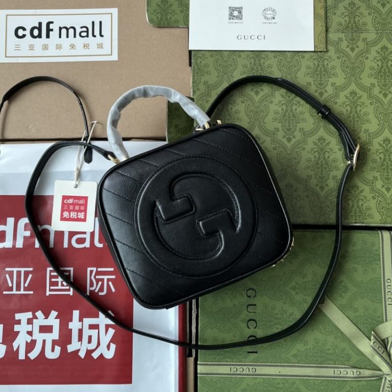 GUCCI best quality women shoulder bag handbag round interlocking double G double zipper closure-1