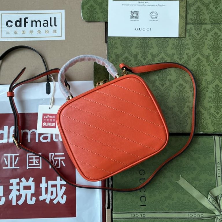 GUCCI best quality women shoulder bag handbag round interlocking double G double zipper closure-10