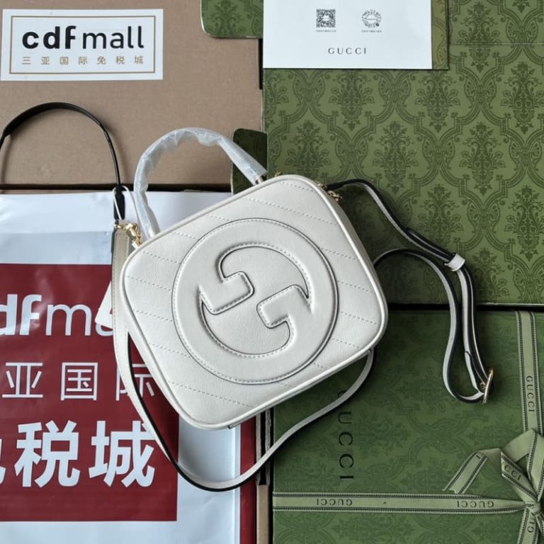 GUCCI best quality women shoulder bag handbag round interlocking double G double zipper closure-3