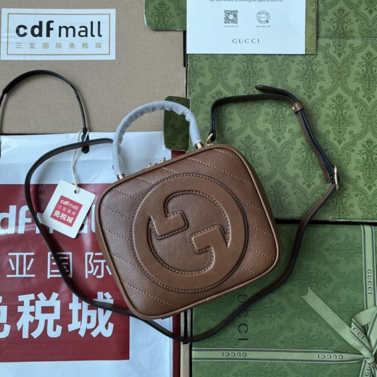 GUCCI best quality women shoulder bag handbag round interlocking double G double zipper closure-5