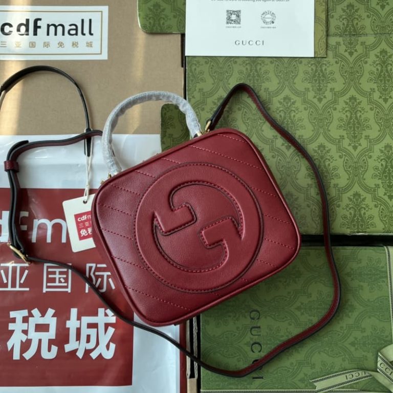 GUCCI best quality women shoulder bag handbag round interlocking double G double zipper closure-7