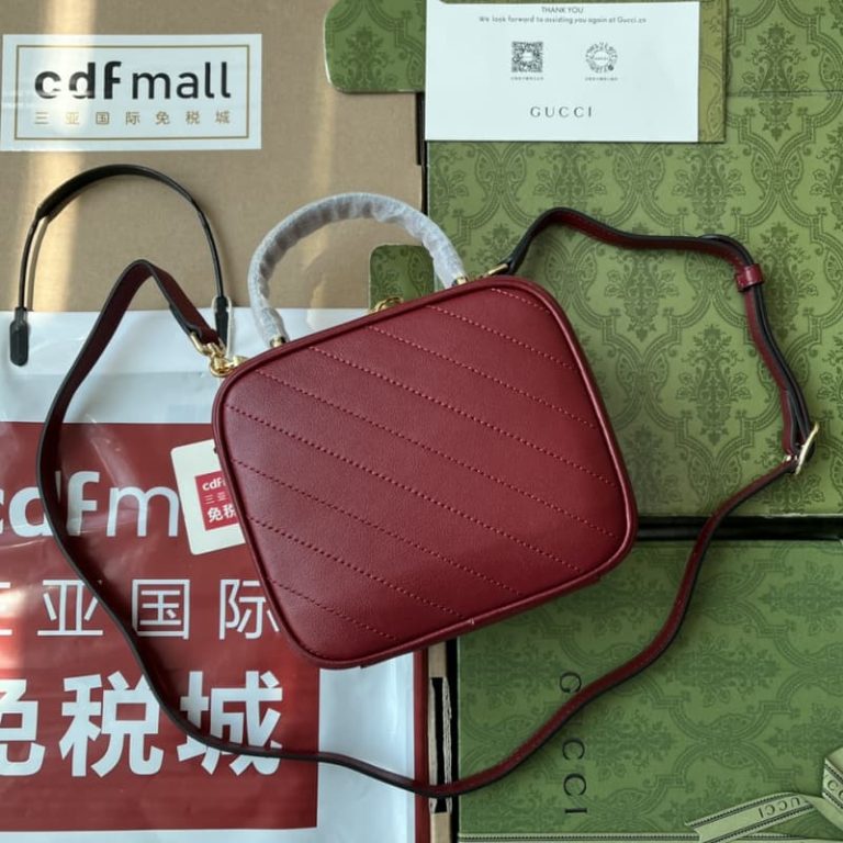 GUCCI best quality women shoulder bag handbag round interlocking double G double zipper closure-8