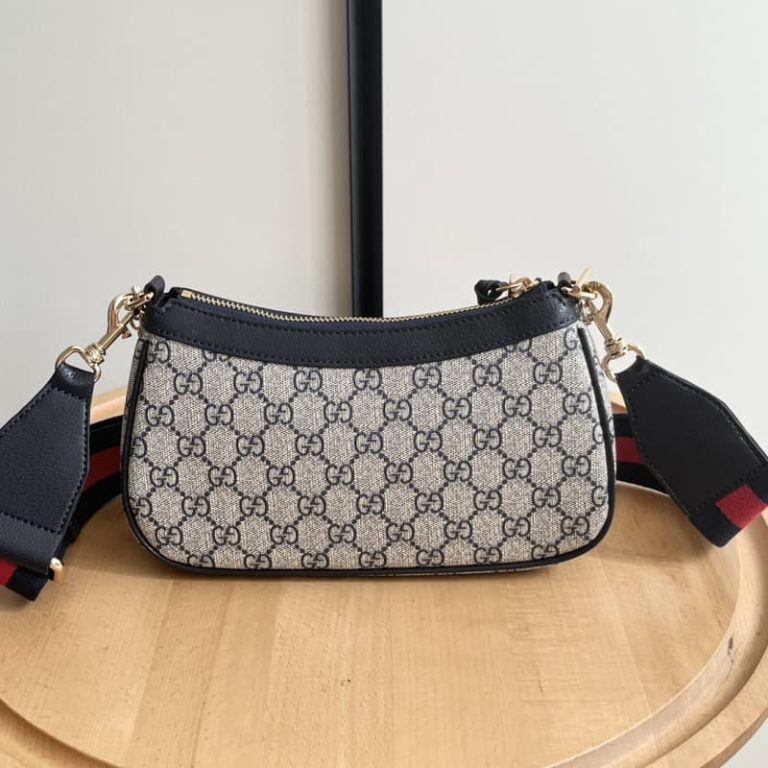 GUCCI high quality women handbag Strawberry pendant front decorated with double G decoration-6