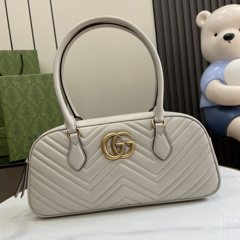 GUCCI high quality women handbag front decorated with double G decoration-1