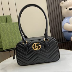 GUCCI high quality women handbag front decorated with double G decoration 25.5*15.5*6.5CM LB364