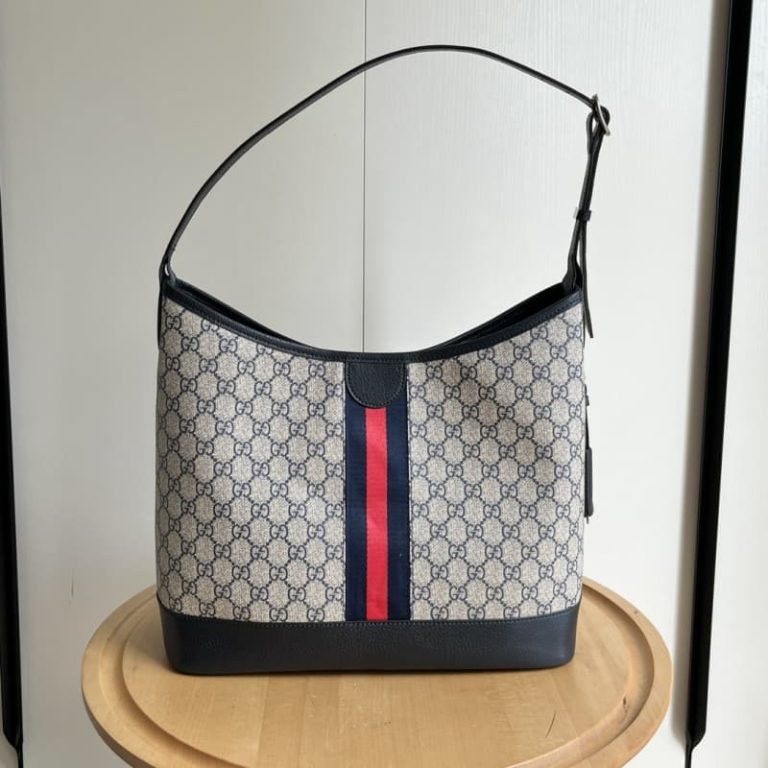 GUCCI high quality women handbag shoulder bag Letters embroidered surface Front with double G logo-2