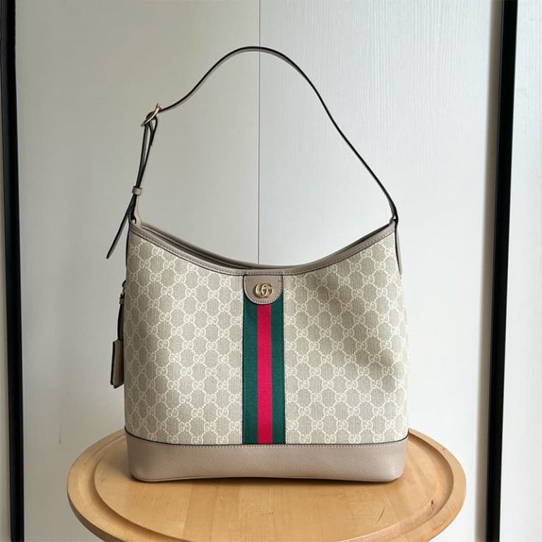 GUCCI high quality women handbag shoulder bag Letters embroidered surface Front with double G logo-3