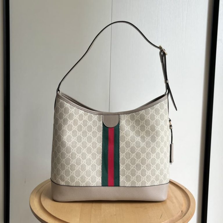 GUCCI high quality women handbag shoulder bag Letters embroidered surface Front with double G logo-4