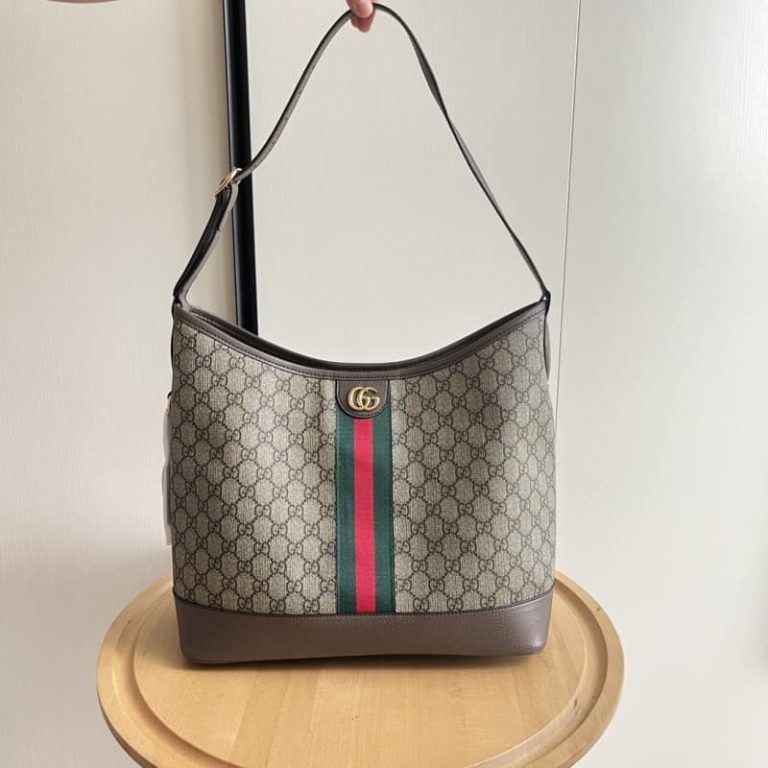 GUCCI high quality women handbag shoulder bag Letters embroidered surface Front with double G logo-5