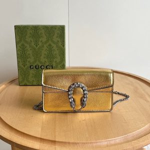 GUCCI high quality women shoulder bag handbag Flap design rhinestone accessories decoration 16.5*10*4.5CM LB394
