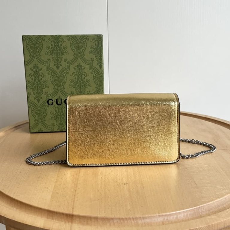 GUCCI high quality women shoulder bag handbag Flap design rhinestone accessories decoration-2