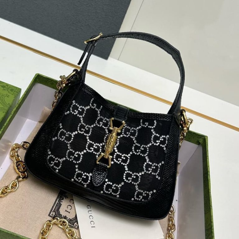 GUCCI high quality women shoulder bag handbag surface GG pattern and gold logo accessories design-3