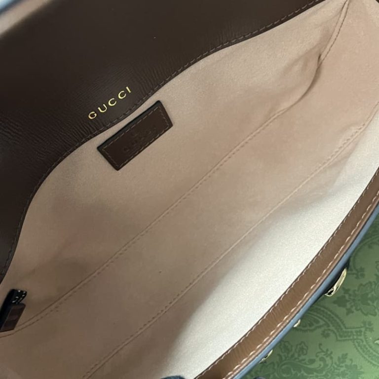 GUCCI high quality women shoulder bag handbag with flap design and gold color accessories on the front-11
