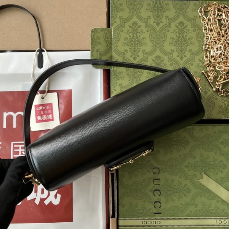GUCCI high quality women shoulder bag handbag with flap design and gold color accessories on the front-11