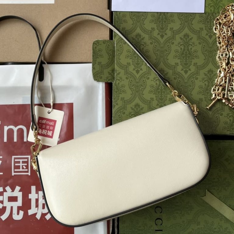GUCCI high quality women shoulder bag handbag with flap design and gold color accessories on the front-6