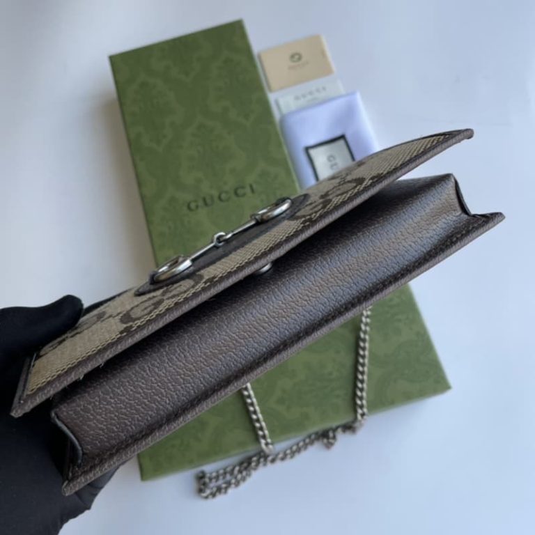 Gucci Horsebit 1955 Wallet With Chain-12