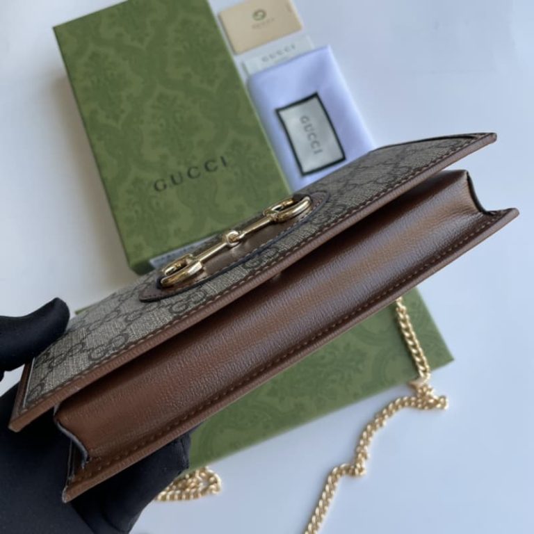 Gucci Horsebit 1955 Wallet With Chain-4