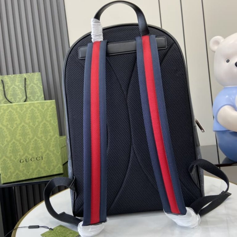 Gucci Logo Debossed Buckle Detailed Backpack-3