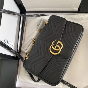 Gucci high quality GG Supreme Diaper Bag 31*19*7cm LB380