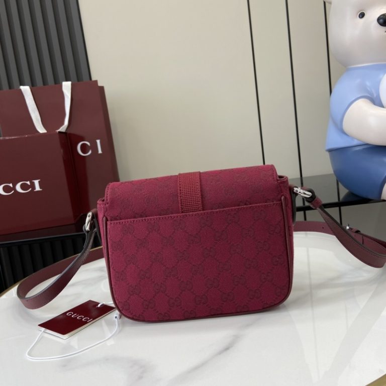 Gucci Mini GG crossbody bag in Rosso Ancora red GG canvas-2