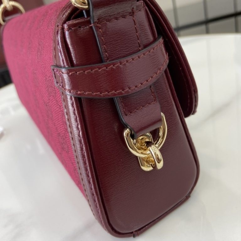 Gucci best quality Luce Schultertasche in rosafarbener GG Canvas-4