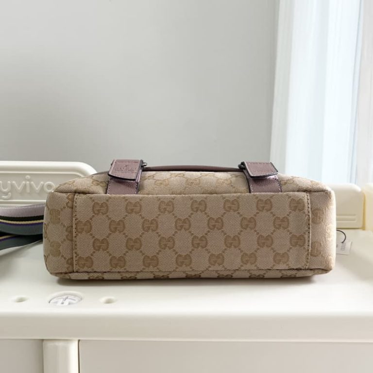 Gucci high quality GG Canvas Double Belt Flap Messenger-3