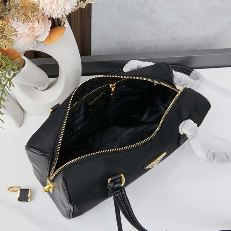 Prada Black medium top-handle bag-7