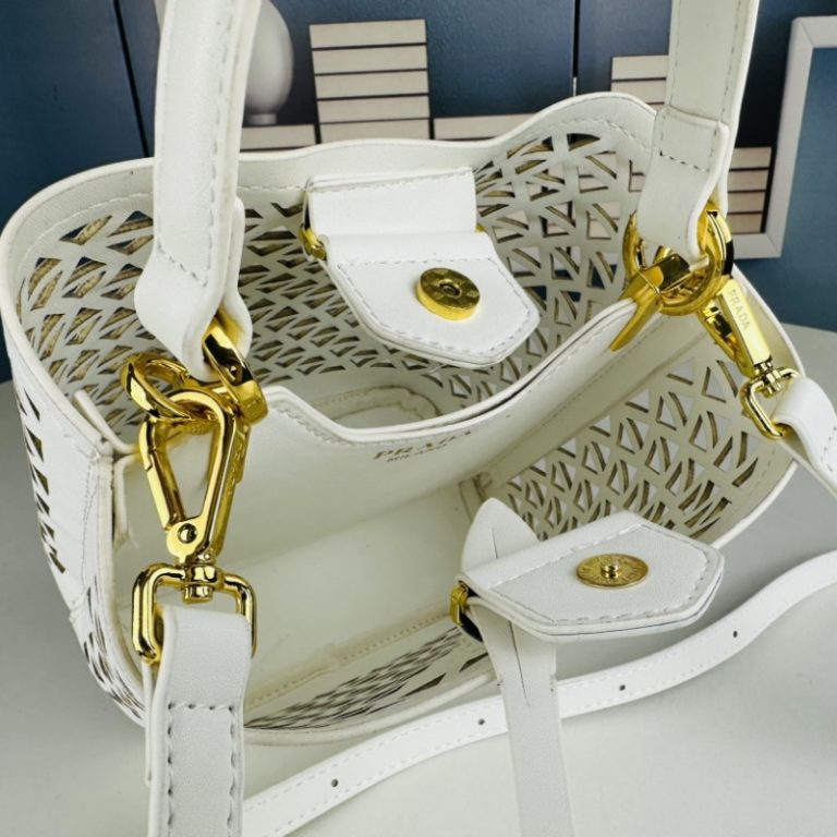 Prada Panier Leather Mini-bag with cut-out motif-6