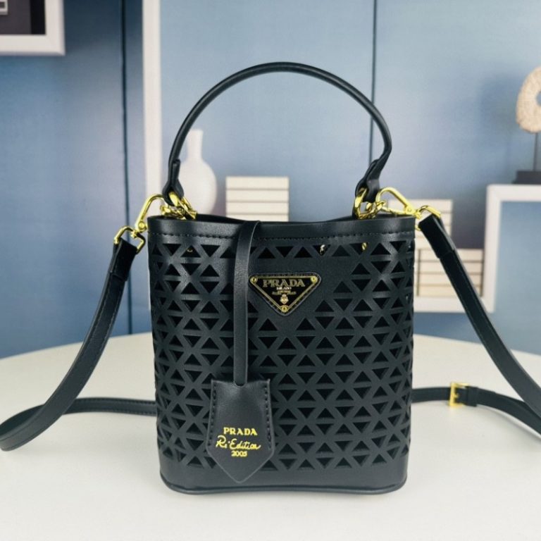 Prada Panier Leather Mini-bag with cut-out motif-8