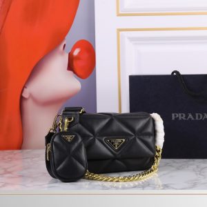 Prada high quality System Patchwork Shoulder Bag 20x13x6cm LB469